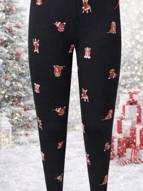 Torrid Black Holiday Dog Print Leggings. NWT - size 3X